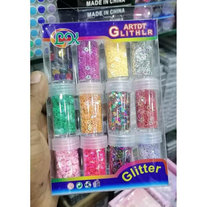 Diy Art & Craft Glitter set 12ps