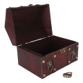 Treasure Chest Storage Box, Multipurpose Small Wood Treasure Box  for Decorations. 