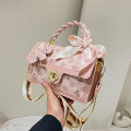 Douyin with the same hand-woven bag female DIY shoulder cross-cross bag self-made material bag to give your girlfriend a gift.