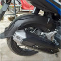 SL Middle Pipe Cover For Motorcycle Exhaust Middle Link Pipe Protector Heat Shield Guard Compatible For Click 150/125.