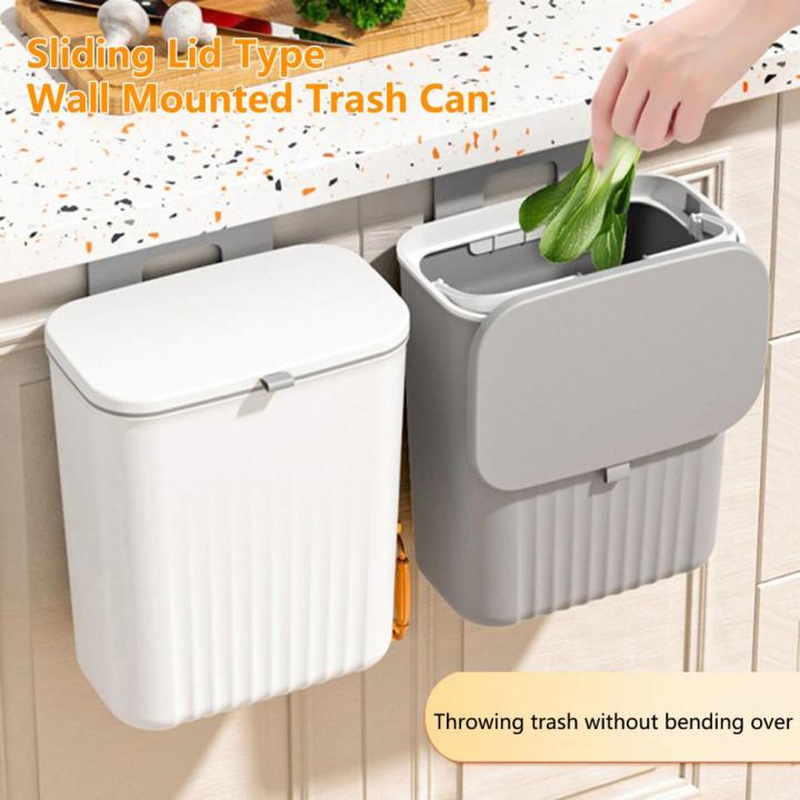 Kitchen%20Trash%20Can%20With%20Lid%20Wall%20Mounted%20Hanging%20Trash%20Bin%20Litter%20Holder%20Cabinet%20Door%20Bathroom%20Garbage%20Bin%20Counter%20Bins%20Dustbin%20-%20Image%203