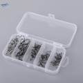 1 Set Fishing Hooks Durable Sea Fish Hook Kit Black S. 