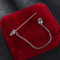 Round Head Double Chain Tassel Men''s Shirt Collar Bar Button Accessories. 