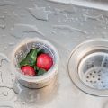 100Pcs/Set Elastic Dense Texture Sink Filter Mesh Polyester Practical Anti-bloking Sink Strainer Mesh for Home.