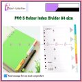 A4 Assorted 5 Color index divider. 
