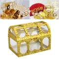 Transparent Treasure Chest Boxes for Wedding Baby Shower Ornament S. 