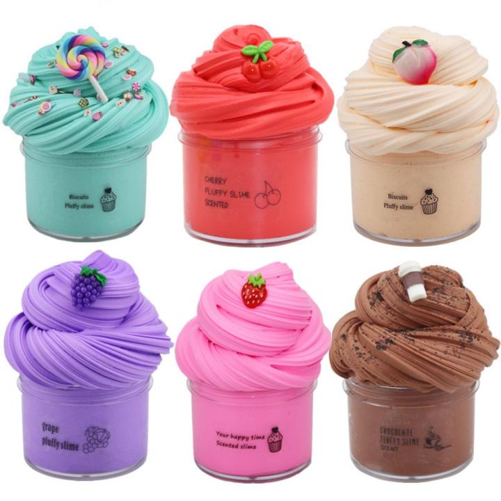 Cloud Slime Toys Like Slime Fluffy Cloud Slime Kit Pink Peachs