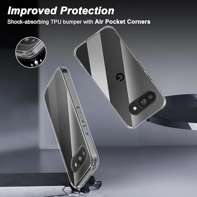GOOGLE%20PIXEL%209A%20Flexible%20Clear%20Transparent%20Soft%20TPU%20Back%20Case%20Cover%20-%20Image%202