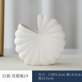 Nordic minimalist plain fired ceramic vase living room dried flowers flower arrangement abstract creative home decoration ornaments.