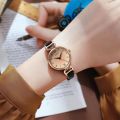 Retro exam watch women's student ins high value light luxury british small fragrance small dial ladies quartz watch.