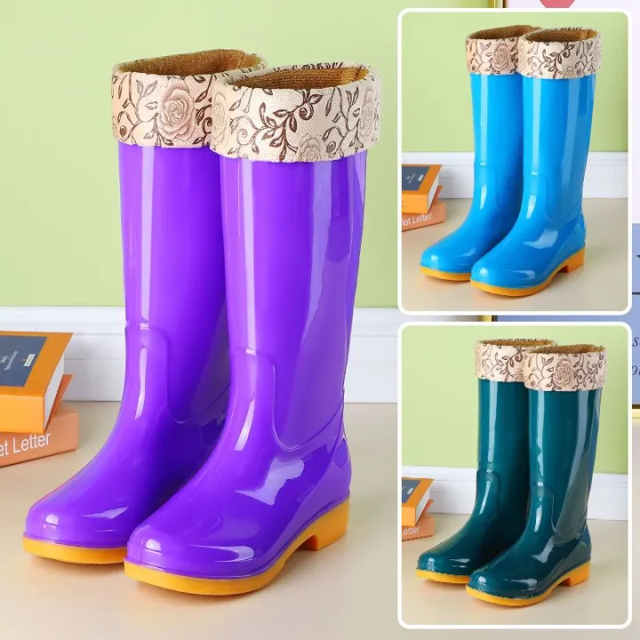 High%20Non-Slip%20Fleece-Lined%20Cotton-Padded%20Rain%20Boots%20Waterproof%20Rain%20Boots%20Barrel%20Rubber%20Shoes%20Shoe%20Cover%20Rubber%20Boots%20Women's%20Kitchen%20Warm%20Winter%20-%20Image%209