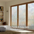QI 1 Roll Of Pvc Privacy Glass Sticker Window Shading Film Translucent Removable For Household Bathroom.