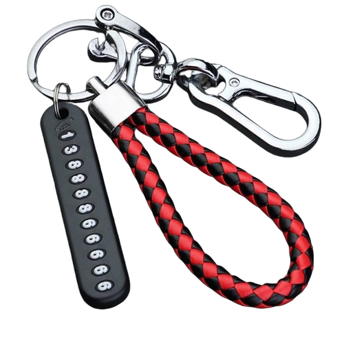 Anti-lost keychain with Mobile Number for Bicycle Car Auto Motor Cycle Key Ring