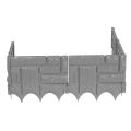 5PCS plastic garden fence board lawn edge boundary.