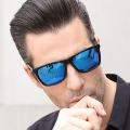 Mens Polarized Sunglasses men Classic Square Sun Glasses UV400 Mirror Aluminum Leg Eyeglass trend fashion glasses.
