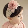 Lace Flower Baby Headband Princess Elastic Floral Kids Girl Turban Children Hair Band Hair Accessories. 