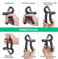 Grip Strength Trainer, Hand Grip Strengthener, Adjustable Resistance 22-132Lbs (10-60kg), Forearm Strengthener, Perfect for Musicians Athletes. 