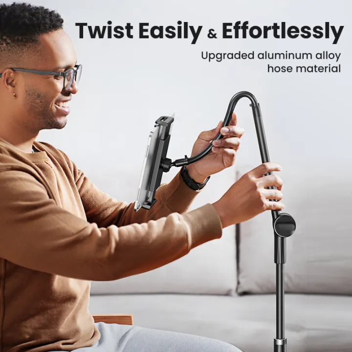 UGREEN%20Phone%20Tablet%20Stand%20iPad%20Holder%20for%20Bed%20iPad%20Mount%20Stand%20Gooseneck%20Tablet%20Stand%20Holder%20for%20Desk%20Video%20Re-cording%20Laying%20Down%20Rotating%20Swivel%20Swing%20Arm%20for%20iPad%20Pro%20iPhone%20Samsung%20Tabs%20Fire,%2012.9''%20-%20Image%205