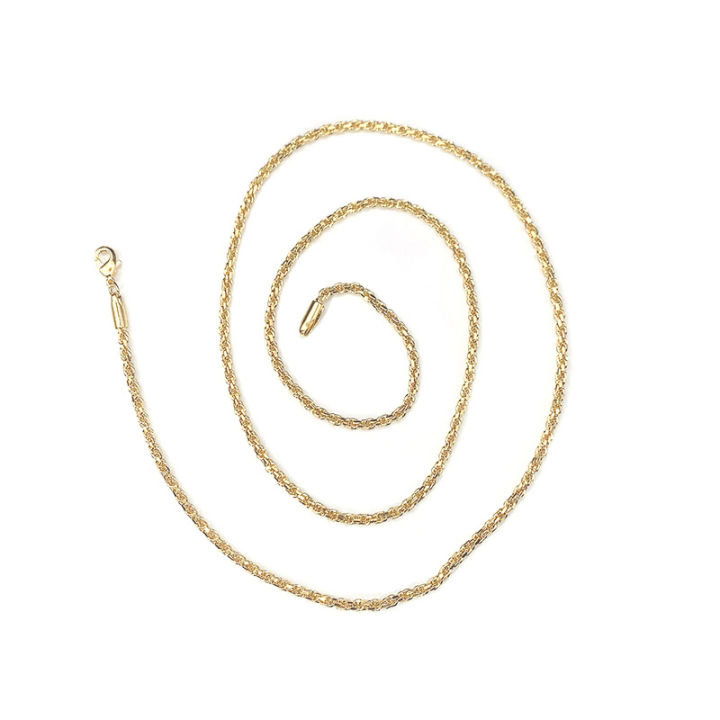 Vietnam%20Shajin%20ladies%20necklace%20plain%20chain%20lobster%20buckle%20temperament%20imitation%20gold%20plated%20jewelry%20long%20chain%20women's%20new%20accessories%20gifts%20-%20Image%205