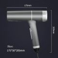 Brushless Professional Hair Dryer 1200W Blue Light Negative Ion Hot and Cold Air Powerful Strong Winds 3 Gears Low Noise Blower. 