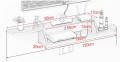 FANTASY Floating TV Stand Wall Mounted Media Console Entertainment Storage Shelf Set-top Box Stand Hanging Wi-Fi Router Storage Wall Mount Shelves.