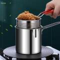 Deep Frying Pot Stainless Steel Cooking Pot for Dining Room. 
