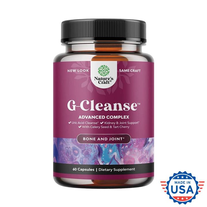 Nature's Craft GCleanse Uric Acid Support vitamins - 60 counts