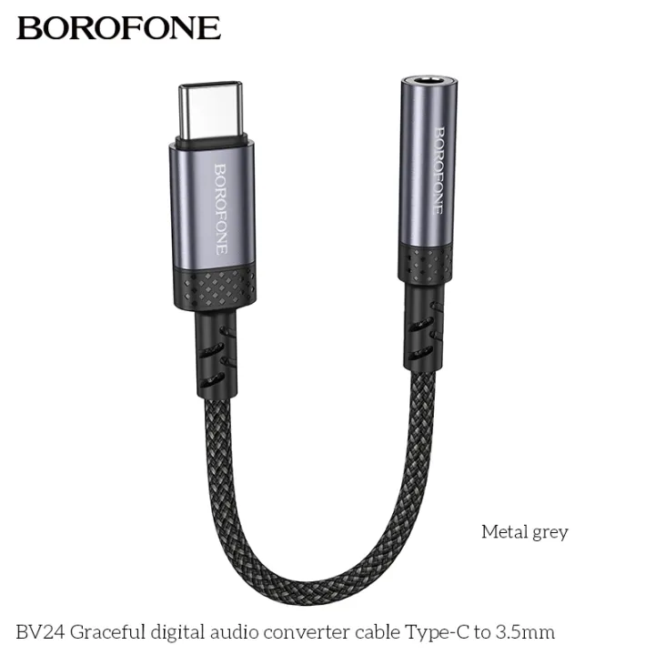 Borofone%20BV24%20Type-C%20audio%20conversion%20cable%20to%203.5mm%20Female%20Audio%20Converter%20Type%20C%20to%203.5mm%20Female%20Audio%20Adapter%20Cable%2015CM%20Digital%20Decoding%20Chips%20-%20Black%20-%20Image%202