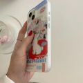Ins White Rabbit Milk Sugar Candy Creamy Sweet Phone Case For iPhone 11 12 13 14 Pro Max 14Pro 14ProMax Snack packaging Cover Solo Yolo. 