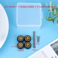 (New)1/64 Wheel For Hotwheel With Rubber Tire Hollow haft Model Car Modified Part MJ.
