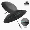 【selevn roind】16K Double Bones Large Umbrella Men Womens Windproof Compact Umbrellas Automatic Fold Business Luxury Sun Rain Umbrella Travel. 