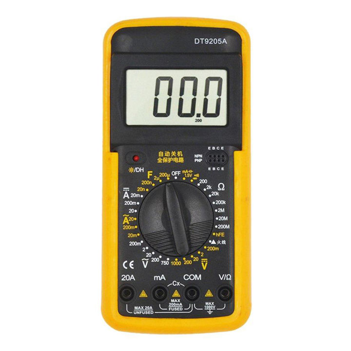 9205A%20Digital%20Multimeter%20%20Volts%20Amps%20Resistors%20Ohms%20Transisor%20Tester%20-%20Image%206