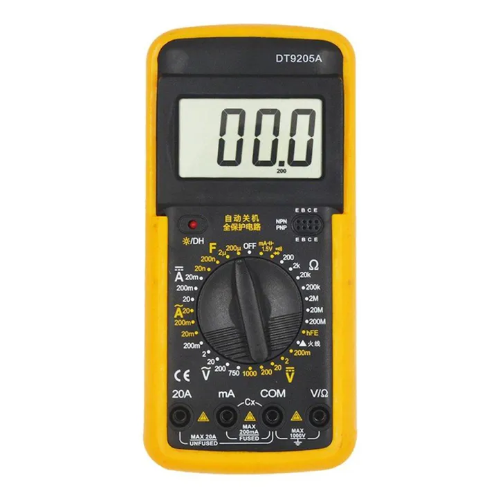 9205A%20Digital%20Multimeter%20%20Volts%20Amps%20Resistors%20Ohms%20Transisor%20Tester%20-%20Image%206