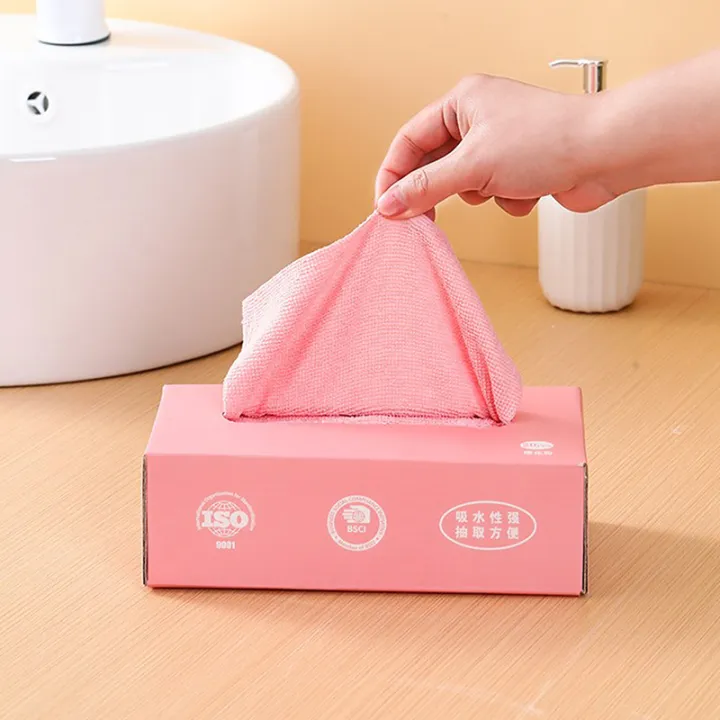 20PCS/Box%20Microfiber%20Towel%20Absorbent%20Kitchen%20Cleaning%20Dishcloth%20Non-stick%20Oil%20Dish%20Rags%20Napkins%20Tableware%20Home%20Cleaning%20Towels%20-%20Image%202