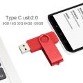New USB 2.0 TYPE C USB Flash Drive OTG Pen Drive 128GB 64GB 32GB 16GB USB Stick 2 in 1 High Speed Pendrive.