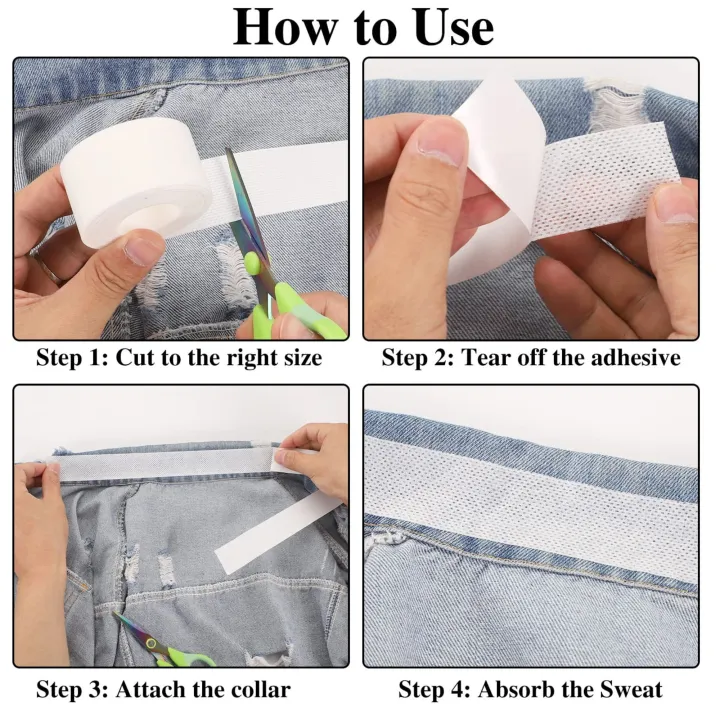 1%20Roll%20Sweat%20Pads%20Collar%20Protectors%20for%20Men%20Shirts%20-%20Disposable%20White%20Shirt%20Neck%20Tape%20-%20Dress%20Hat%20Collar%20Self%20Adhesive%20Invisible%20Liner%20Patch%20Against%20Sweat%20Stain(314%20Inch)%20-%20Image%207