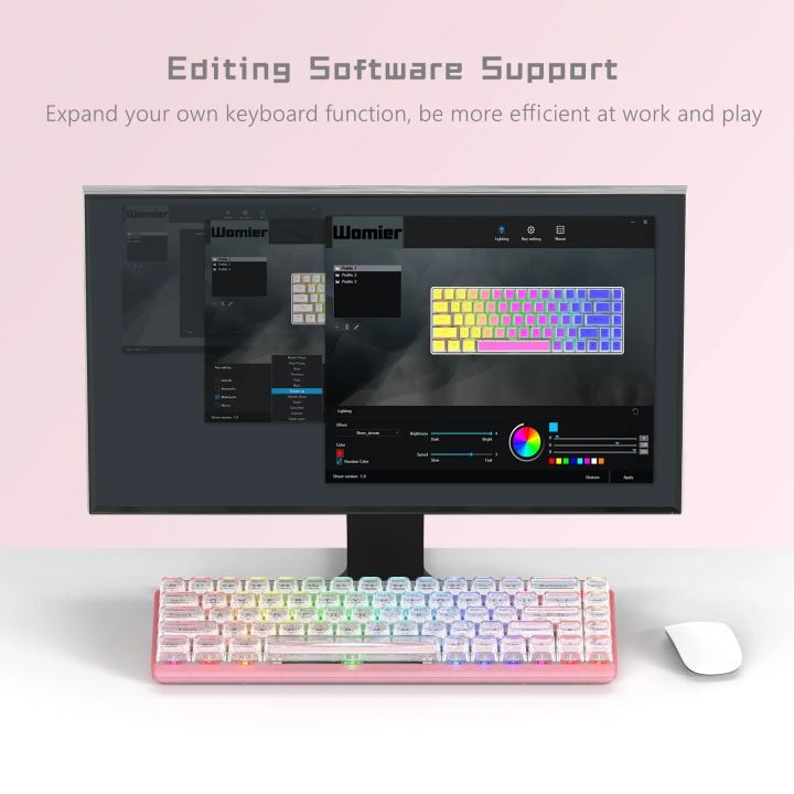 Womier%20WK68%2060%25%20Pink%20Gaming%20Mechanical%20Keyboard%20Mini%20RGB%20Keyboard%20Hot-Swappable%20Keyboard%20Wire%20Pudding%20PBT%20Keycap%20Red%20Switch%20-%20Image%205