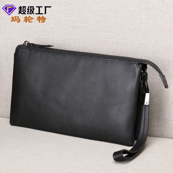 Malunte new cross-border wholesale wallet, fashionable casual leather bag, large-capacity first layer cowhide men's clutch