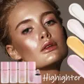 3D Face Brighten Highlighter Waterproof Lasting Gold Purple Highlight Sponge Stick Water Light Face Boost Luster Makeup Cosmetic. 