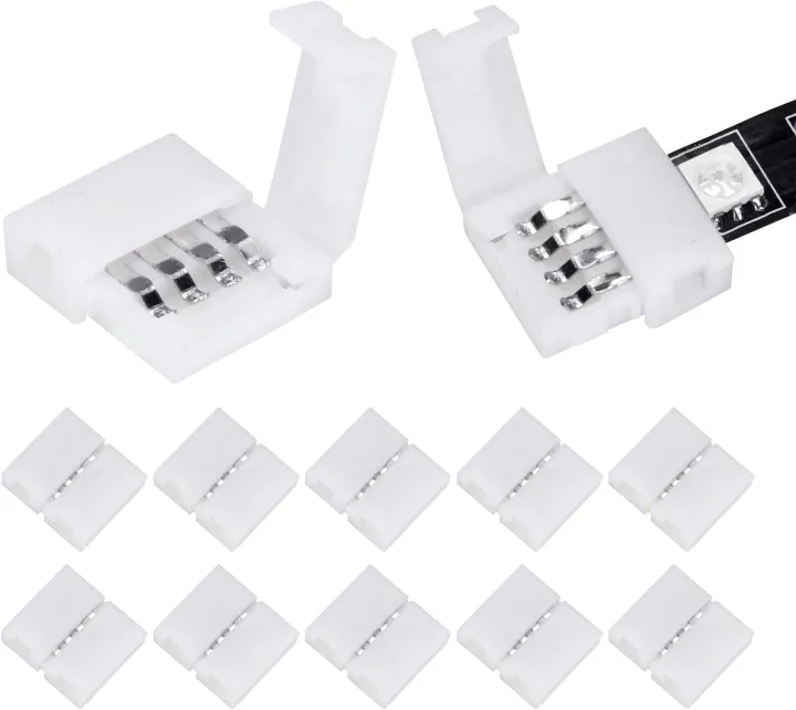 L%20Shape%204-Pin%20LED%20Connectors%2010mm%20Wide%20Right%20Angle%20Corner%20Connecoptimumtors%20Solderless%20Adapter%20Connector%20Terminal%20for%203528/5050%20SMD%20RGB%20-%20Image%202