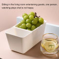 Multi functional Japanese double deck table top snack box nut skin storage box kitchen living room fruit drip box with nice material. 