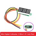 LED Display Mini 0.28 inch DC 0 -100V Digital Voltmeter 100V Volt Panel Indicator Monitor Voltage Meter-1PCS - Compact Digital Voltmeter.