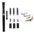 Calligraphy Pen Set, Plastic Pen Holders Handles Calligraphy Dip Pens with Nibs, Great for Comic/Calligraphy, Black. 