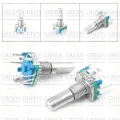 Half Shaft 20mm Rotary Encoder Code Switch Digital Potentiometer 20 Pulse Mechanical Rotary Encoder Flat Shaft Through Hole. 