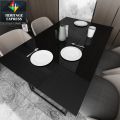 2M - Black Self-adhesive Wallpaper, Solid Color Glossy Film Wallpaper, Waterproof Washable Peel And Stick Contact Paper, Backdrop Appliances Furniture. 