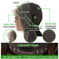 Brown 13x4 Lace Frontal Human Hair Wigs For Women Body Wave HD Transparent Lace Front Human Hair Wig Glueless Wig 250%. 