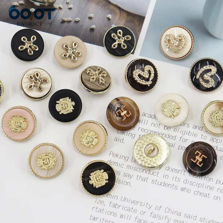 Metal%20Button%20Gold%20High-Quality%20Sweater%20Coat%20Decoration%20Buttons%20Accessories%20DIY%202Pcs/Lot%20X-160%20-%20Image%206