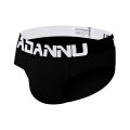 (1 Pieces) ADANNU Sport Cotton Underwear Men Jockstrap Briefs U Convex Men Underpants Male Panties Patchwork Mens Innerwear AD127. 
