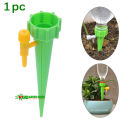 (Green) Plant Auto Watering Spike with Control Valve Automatic Irrigation Water Spike Dripper. 