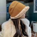 Fluffy Bucket Hat Warm Fluffy Bucket Hat For Women Winter Thicken Bucket Hat Fluffy Warm Hat Bucket Hat For Women Men.